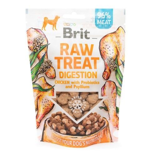 Лакомство для собак Brit Raw Treat freeze-dried Digestion для пищеварения, курица, 40 г 112131 фото
