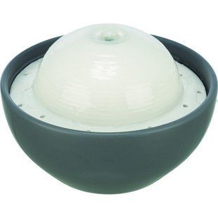 Фонтан Trixie Vital Dome керамічний для собак 1,5 л 20х10х20 см сіро-білий 24448 фото