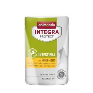 Корм влажный ветеринарный для кошек Integra Protect Intestinal with Chicken + Rice при заболеваниях ЖКТ, пауч, 85 г 86716IPR фото