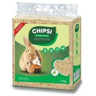 Наповнювач-тирса Chipsi Зелене яблуко для гризунів, 15 л/1 кг JRS3318898 фото