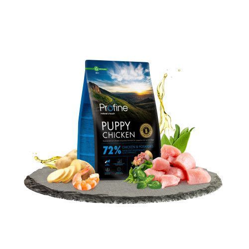 Корм сухой Profine Puppy Chicken and Potatoes для щенков и юниоров всех пород, с курицей и картофелем, 3 кг 173063 фото