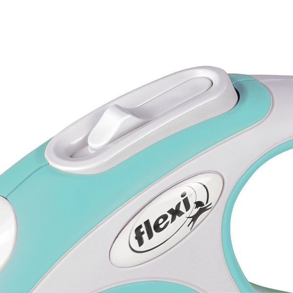 Рулетка Flexi New Comfort для собак, стрічка, розмір XS, 3 м (блакитна) FL 043417 фото