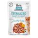 Влажный корм Brit Care Cat Pouch для стерилизованных кошек, филе в соусе, кролик, 85 г 100526/0488 фото 1