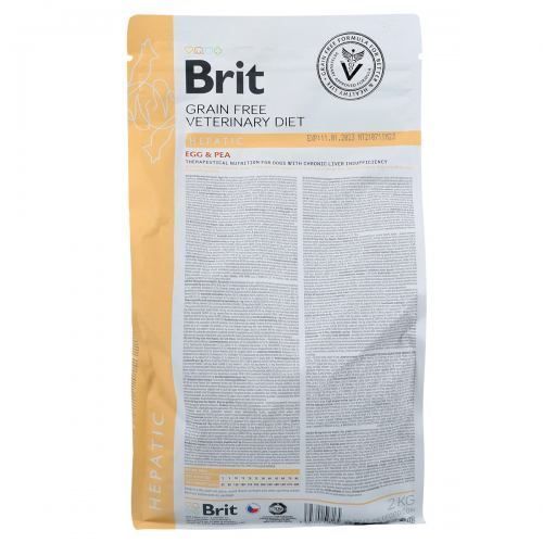 Сухий корм Brit GF VetDiet Dog Hepatic для собак, при хворобі печінки, з яйцем, горохом, бататом та гречкою, 2 кг 170947/8165 фото
