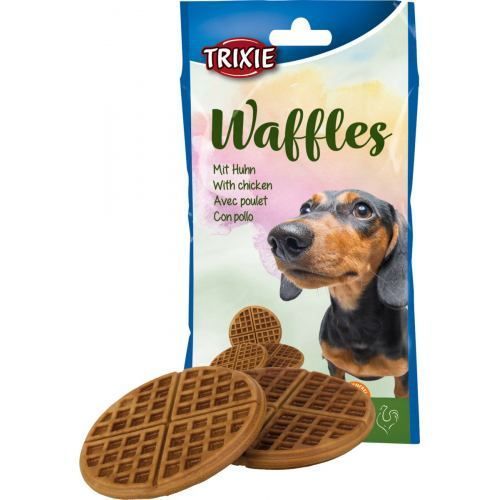 Ласощі Trixie Waffles для собак Вафлі з куркою 7 см 300 г 3 шт 31628 фото
