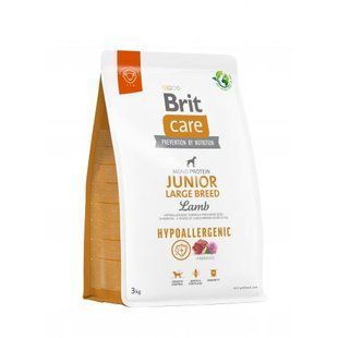 Сухой корм Brit Care Dog Hypoallergenic Junior Large Breed для молодых собак больших пород, гипоаллергенный с ягненком, 3 кг 172218 фото