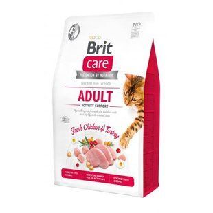 Сухой корм Brit Care Cat GF Adult Activity Support для кошек, живущих на улице, индейка и курица, 2 кг 171298 фото