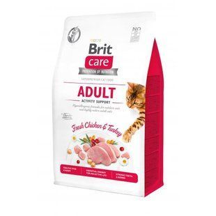 Сухой корм Brit Care Cat GF Adult Activity Support для кошек, живущих на улице, индейка и курица, 400 г 171299 фото