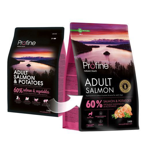 Корм сухой Profine Salmon and Potatoes для взрослых собак всех пород, с лососем и картофелем, 3 кг 173084 фото