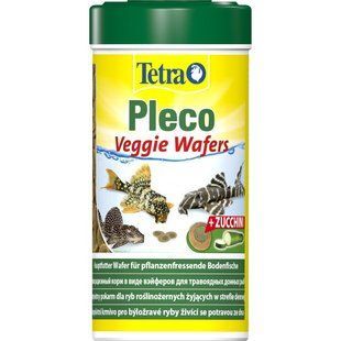 Корм Tetra Pleco Veggie Wafers для травоядных донных рыбок, 110 г (пластинки) 151239 /199118 фото