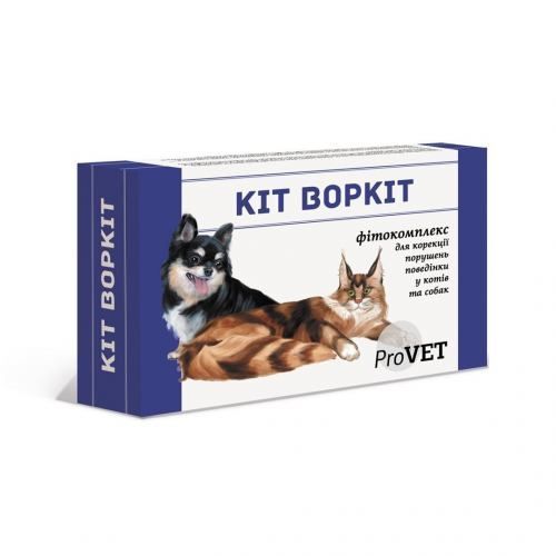 Фитокомплекс ProVET "Кіт Воркіт" для коррекции нарушений поведения у кошек и собак, 20 мл PR241753 фото