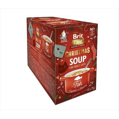 Корм вологий для котів Brit Care Christmas Fish Soup різдвяний суп з рибою 75 г 1111187090 фото