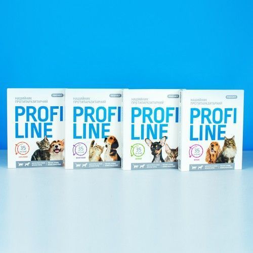 Ошейник Provet Profiline для кошек и собак 35 см, зеленый (инсектоакарицид) PR243097 фото
