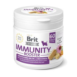 Витамины для собак Brit Vitamins Immunity Booster 120 g для иммунитета 60 таблеток 112291 фото