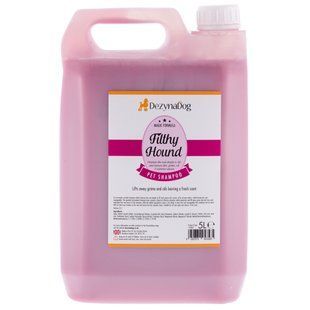 Шампунь Dezynadog Filthy Hound Deep Clean д/глубокой очистки грязной шерсти дезодорирует имеет стойкий аромат Пармской фиалки 5л 125062 фото