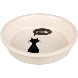 Миска Trixie для котів, керамічна, 13 см, 250 мл (біла) 24499 фото