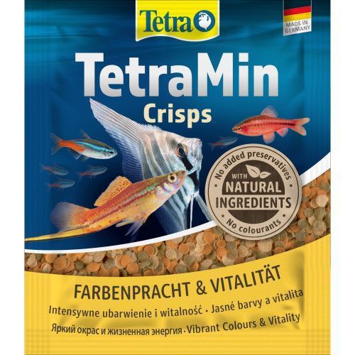 Корм Tetra Min Crisps для акваріумних рибок, 12 г (чіпси) 149304 фото