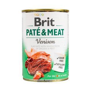 Влажный корм Brit Care Pate & Meat для собак, с олениной, 400 г 100866/100078/0328 фото