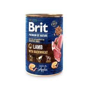 Влажный корм Brit Premium by Nature для собак, ягненок с гречкой, 400 г 100414/8614 фото