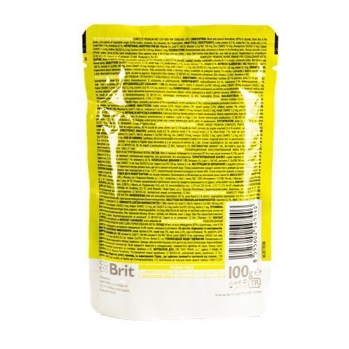 Вологий корм Brit Premium Cat pouch для стерилізованих котів, ягнятина, 100 г 111831 фото