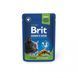 Вологий корм Brit Premium Cat Pouch для стерилізованих котів, з куркою, 100 г 100275/506033 фото 1