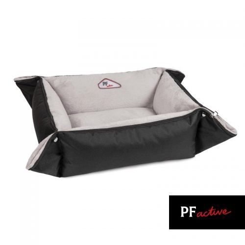 Лежак-трансформер Pet Fashion &laquo;Simon&raquo; для собак, 52х42х18 см, сірий/чорний PR241760 фото