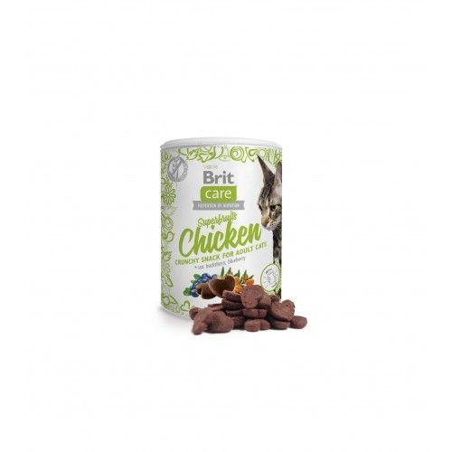 Лакомства для кошек Brit Care Cat Snack Superfruits Chicken, курица 100 г 111269 фото