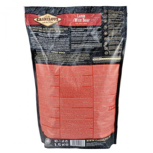 Сухой корм Carnilove Lamb & Wild Boar для взрослых собак всех пород, ягненок и кабан, 1,5 кг 150824/8983 фото