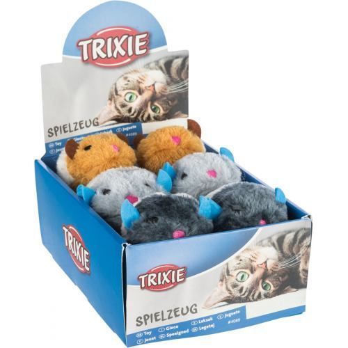 Іграшка Trixie Миша хутряна для котів, вібруюча, 7-10 см 4089_1шт фото
