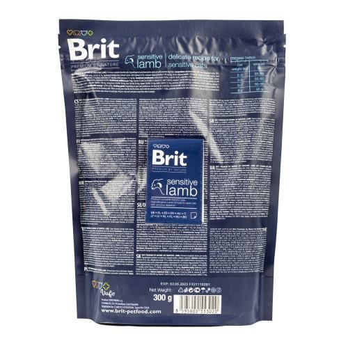 Сухой корм Brit Premium Cat by Nature Sensitive для кошек с чувствительным пищеварением, с ягненком, 300 г 171849 фото