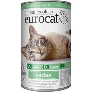 Корм вологий EuroCat Venison для котів шматочки в желе з олениною 415 г 848149 фото