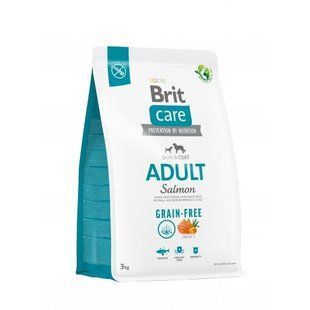 Сухой корм Brit Care Dog Grain-free Adult для собак малых и средних пород, беззерновой с лососем, 3 кг 172197 фото