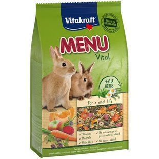Корм Vitakraft Premium Menu Vital для кроликів, 3 кг 25542 фото