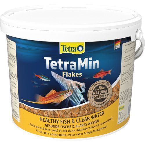 Корм сухий Tetra Min Flakes для тропічних акваріумних рибок в пластівцях 10 л/2,1 кг 769939СПЕЦЦЕНА фото