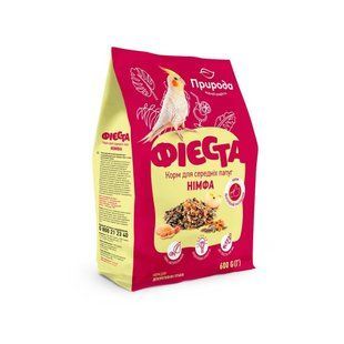Корм Природа Фиеста &laquo;Нимфа&raquo; для средних попугаев, 600 г PR241385 фото