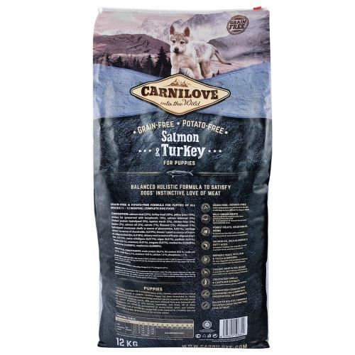 Сухий корм Carnilove Salmon & Turkey для цуценят всіх порід, лосось та індичка, 12 кг 150815/8822 фото