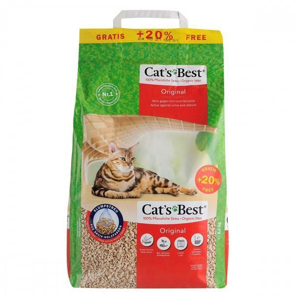 Наповнювач Cat&rsquo;s Best Original для котячого туалету, деревний, 10+2л/5,2кг JRS319116/1163 фото