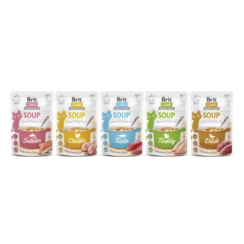 Корм вологий "Суп для котів Brit Care Soup with Chicken з куркою", 75 г 101152 фото
