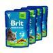 Набор паучей "3+1" для стерилизованных кошек Brit Premium Cat pouch Chicken Slices for Sterilised с курицей, 4х100г VAFO_030356 фото 3