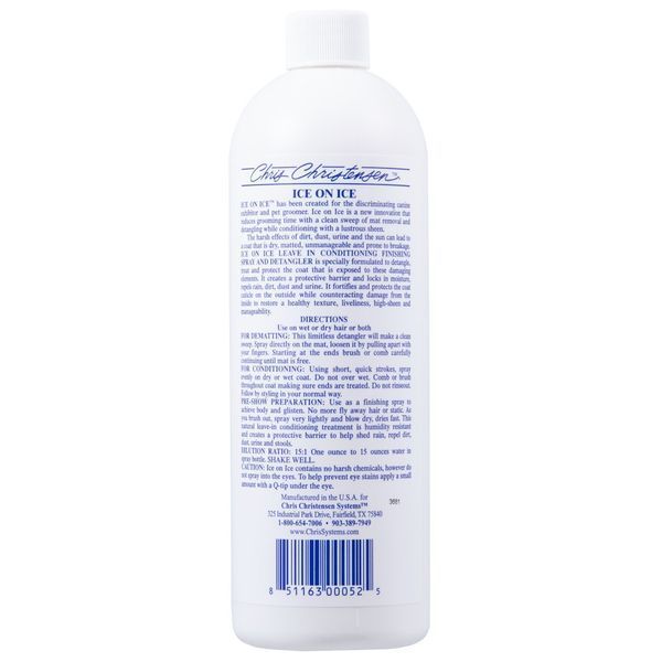 Кондиционер Chris Christensen для собак и кошек Ice On Ice Concentrate 473 мл 841056 фото
