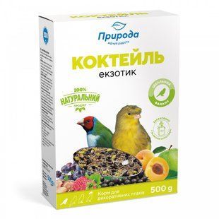 Корм Природа Коктейль &laquo;Екзотик&raquo; для екзотичних птахів, 500 г PR241029 фото