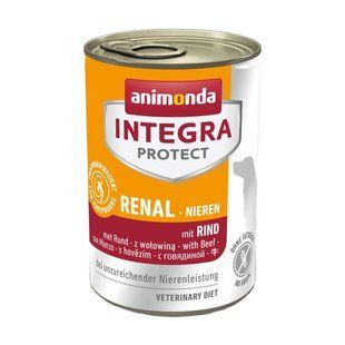 Корм влажный ветеринарный для собак Integra Protect Renal with Beef моно говядина, при почечных болезнях, 400 г 86404IPR фото