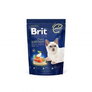 Сухой корм Brit Premium Cat by Nature Adult Salmon для кошек с лососем, 800 г 171852 фото