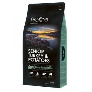 Сухий корм Profine Senior для літніх собак всіх порід, з індичка та картоплею, 15 кг 170545/7497 фото