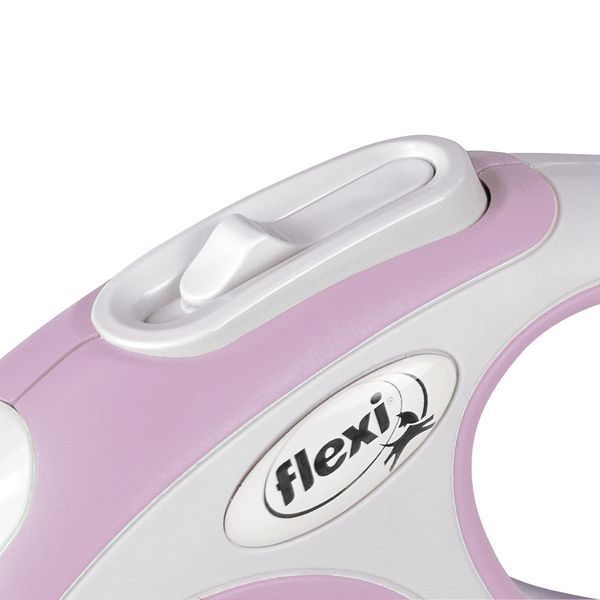 Рулетка Flexi New Comfort для собак, лента, размер XS, 3 м (розовая) FL 043400 фото