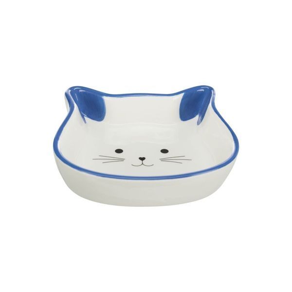 Миска Trixie для котів, у формі котячої мордочки, керамічна, 12 см, 250 мл 24494 фото