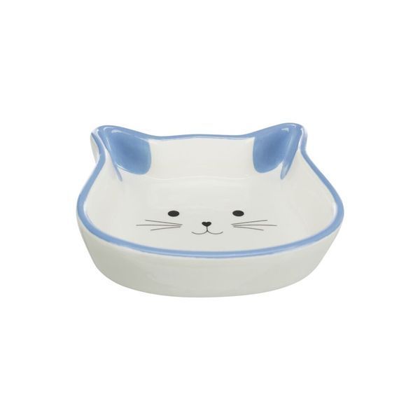 Миска Trixie для котів, у формі котячої мордочки, керамічна, 12 см, 250 мл 24494 фото