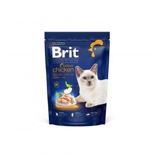 Сухой корм Brit Premium Cat by Nature Indoor для кошек, живущих в помещении, с курицей, 800 г 171853 фото