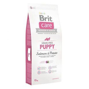 Сухой корм Brit Care Dog Grain-free Puppy для щенков всех пород, с лососем и картофелем, 12 кг 132718/0047 фото