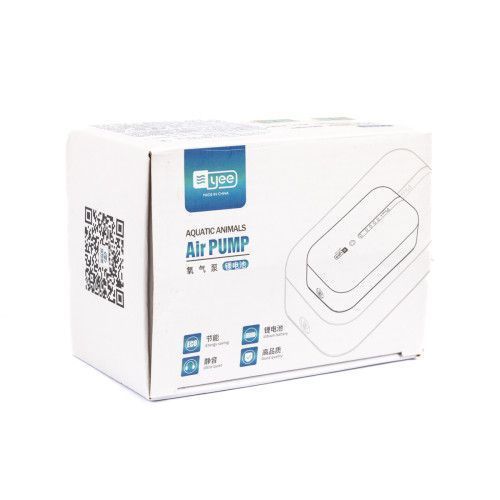 Компресор Yee для акваріума акумуляторний з USB кабелем, 1,5 Вт YES-100B фото